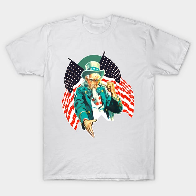 Uncle Sam inviting you T-Shirt by Marccelus